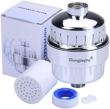 Shower Filter Hard Water Softner with Replaceable Cartridges Remove Chlorine and Flouride- Compatibility with any Shower Head and Handheld Shower