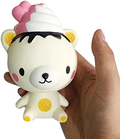 MMUA Cure Exquisite Fun Stress Relieve 13cm Squishy Poo Starry Bear Squeeze Slow Rising Fun Toy Gift Phone Strap Decor Kids children Toy Gifts