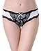 KUKOME Women's Lace Underwear Birefs Soft Hipster Panties Comfort Bikini Underwear for Ladies