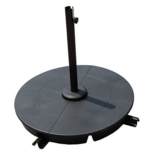 COBANA 4Piece Cantilever Offset Patio Umbrella Base, Easy Filling
