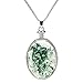 Beadnova Vintage Oval Glass Wishing Bottle Pendant Colorful Crystal Diamond Necklace Jewelry Gift Box Pack