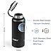 LifeSky 32oz Sports Water Bottle - Stainless Steel Double-Wall Vacuum Insulation - Wide Mouth, Leak Proof, Keep Hot or Cold More Than 12 Hours, 950ml, Black
