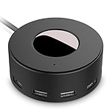 Vogek 6-Port USB Charger Desktop Charging Station with Smart Identification (Black)