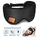 Sleep Headphones Bluetooth, Upgraded Sleep Mask Bluetooth Headphones- Ultra Thin HD Stereo Speakers Eye Mask for Sleeping, Soft and Handsfree, Long Play Time