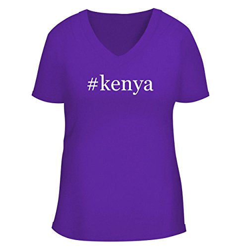 BH Cool Designs #Kenya - Cute Women's V Neck Graphic Tee
