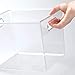 mDesign Plastic Storage Closet Organizer Bin, Container Bin for Entryway, Hallway, Linen, and Coat Closet - Organization for Clothing, Blankets, Toys, and Accessories, Ligne Collection, 2 Pack, Clear