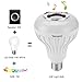 Texsens Music Lamp LED Bulb with Integrated Speaker, 6W E26 RGB Changing Light Wireless Stereo Audio with 24 Keys Remote Control