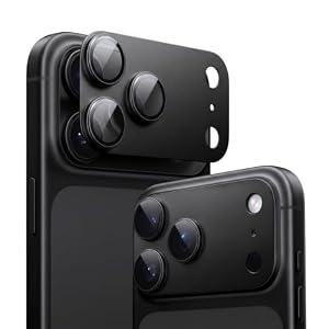 TORRAS For iPhone 18 Pro カメラ保護 ブラック 全面カバー型 航空宇宙強化ガラス+アルミ合金 10H