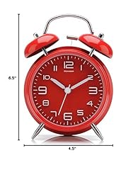 Peakeep 4.5 Inches Twin Bell Loud Alarm Clock for