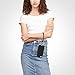 ZVE Case for Apple iPhone 6s / 6 - Black Leather Folio Wallet Case with Card Holder, Wrist Strap, 4.7 inch, Unisex
