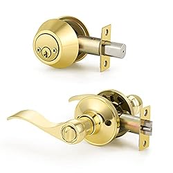 Keyed Alike Front Door Entry Lever with Double