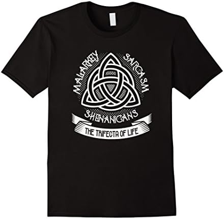 Men's  Malarkey - Sarcasm - Shenanigans - Trifecta of Life XL Black