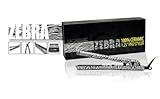 Mica Beauty Hair Straightener Zebra - 1.25in Pro Styler+ Piz-zaz Hair Glimmer Tinsel Black Diamond