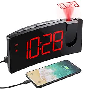 VERSIÓN SIMPLE,Despertador Proyector,Mpow Despertadores Digitales ...