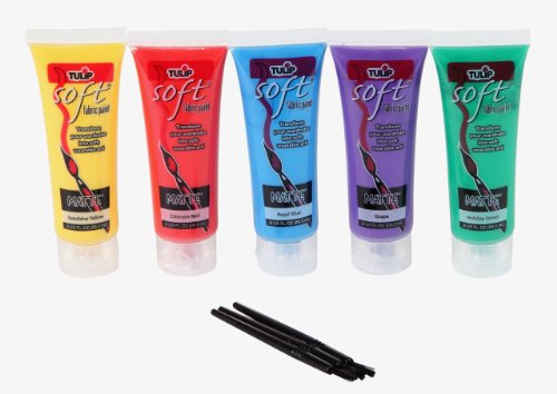 1 Tulip+29375+Fabric+Paint+5+Pack