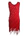 PrettyGuide Women's Flapper Dress 1920s Gatsby Beaded Fringe Scalloped Petal Plus Size Cocktail Dresses