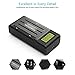 POWEROWL Universal Battery Charger for AA, AAA, C, D, 9V Ni-MH Ni-CD Rechargeable Batteries with Ultra LCD Screen