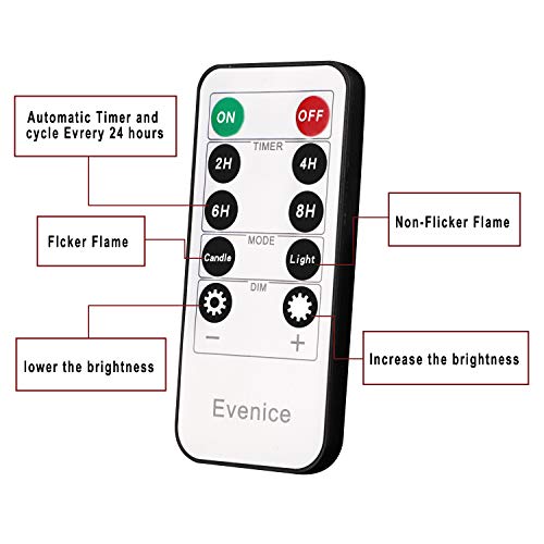 Evenice Flameless Candles Battery Operated Candles Flickering Light Pillar Real Smooth Wax with Timer and 10-Key Remote for Wedding Set of 3 (3 Pack Ivoy White, Wave Top)