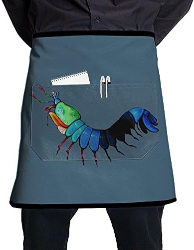 Elegant And Concise Pocket Wisdom Colored Mantis Shrimp Half Apron