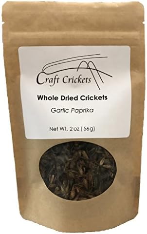Whole Dried Crickets (Garlic Paprika, 2 oz)