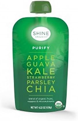 Shine Organics, Juice, Og2, Purify, Pack of 4, Size - 4/4.22OZ, Quantity - 1 Case