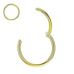 FANSING 2pcs 20g Nose Rings Hoops 7mm Cartilage