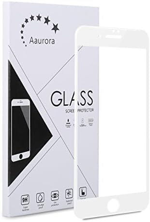 Iphone 7 Plus Screen Protector Edge to Edge 4D Hook Face Full Cover HD Scratch-Resistant and Explosion-Proof Tempered Glass Film (0.3 mm 9H Hardness ) for iPhone 7 Plus 5.5" (white)