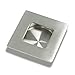 2 PCS Square Recessed Sliding and Pocket Door Handles Rectangular Kitchen Cabinet Flush Finger Pulls 50mm50mm 304# Stainless Steel 2