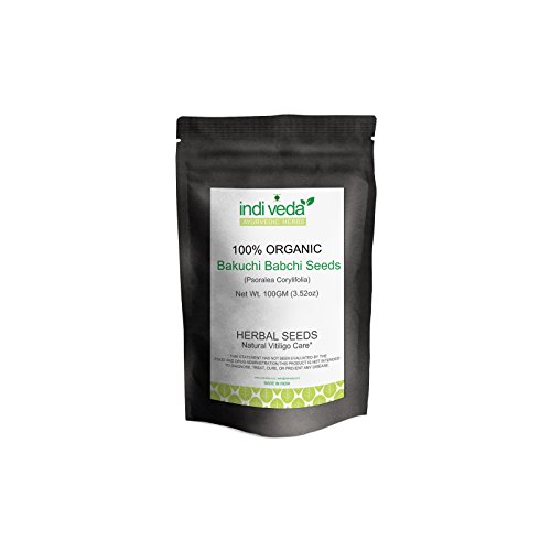 INDIVEDA Bakuchi Bawachi Babchi Seeds 100gm Whole PSORALEA CORYLIFOLIA PURPLE FLEABANE Vitiligo Care Ayurveda Natural Active Herbs 100% Safe No Side Effect INDIVEDA Bakuchi Bawachi Babchi Seeds 100gm Whole PSORALEA CORYLIFOLIA PURPLE FLEABANE Vitiligo Care Ayurveda Natural Active Herbs 100% Safe No Side Effect
