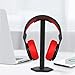 Headphone Stand, Fatanics Universal Headset Holder for Over Ear Headphones, Made of Aluminum and ABS, Black