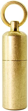 PPFISH Mini Brass Lighter - EDC Peanut Lighter Keychain - Waterproof Fire Starter Especially for Survival and Emergency Use