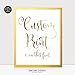 Custom Gold Foil Print Decor Any Quote Your Words Personalized Modern Wall Art Poster 8 inches x 10 inches or 5 inches x 7 inches