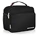 SEEHONOR Insulated Lunch Bag Thermal Durable Reusable Lunch Box Lunch Tote Bag Bento Bag Soft Bag for Women Men Adults Office Work School Picnic Hiking Beach,Black