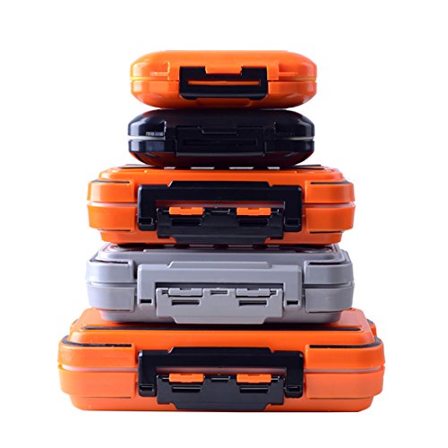image for Hicreat Double-Sides Fishing Tackle Boxes Waterproof Storage Cases Fly