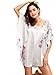SexyTown Women's Plus Size Short Batwing Sleeve Nightgown