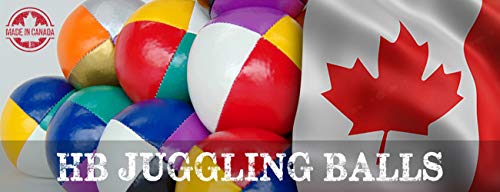 Higgins Brothers Juggling Balls Professional Style Set of 3 - How to Juggle Kit with Bean Bags for Juggling for Beginners and Kids with Vibrant Colors, Great Feel, Ultra Durable (White)
