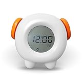 Toddler Stay-In-Bed Kids Light Alarm Clock. Teaches Child When Fine to Wake Up - Plus Night-light. Battery or usb NEW & REVISED 2018 EDITION