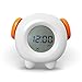 Stay-in-Bed Light Alarm Clock for Kids. Teaches Child When Fine to Wake Up - Plus Night-Light. Battery or USB New & Revised 2018 Edition
