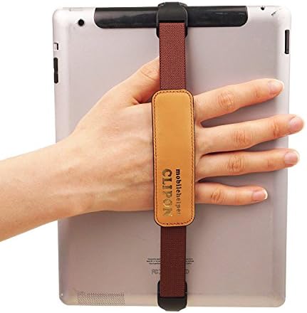 CLIPON KINDLE 7~11 inch Universal Smart Finger Ring Hand Hold Strap Stand Grip Case Band Holder - Amazon Kindle Fire HD 10 Fire HD 8 Fire HDX 8.9 Fire HDX 7 Fire HD 7 Fire HD 6 (Brown)