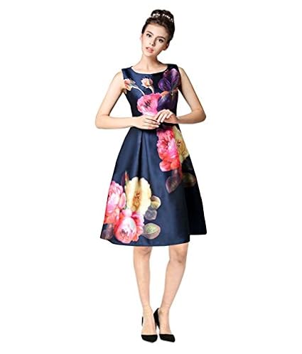 flower print one piece dress