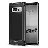 Spigen Rugged Armor Extra Galaxy Note P Case with Resilient Shock Absorption and Carbon Fiber Design for Galaxy Note P (2017) - Black
