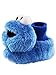 Sesame Street Cookie Monster Toddler Boys Girls Plush 3D Head Sock Top Slipper, Cookie Monster Blue, 5-6 Toddler