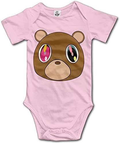 JSWALA Baby's Kanye West Bear Bodysuit/Climbing Clothes Pink