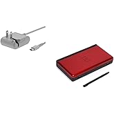 Nintendo DS Lite Console – Crimson/Black – Handheld Gaming System – Fully Tested – Includes Charger – Classic Portable Fun for All Ages (Renewed)