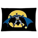 Comic Batman Custom Rectangle Pillowcase Covers Standard Size: 16"x24" Inch Cotton Pillowslip