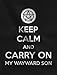 Tstars Keep Calm and Carry On My Wayward Son Women Hoodie XX-Large Black
