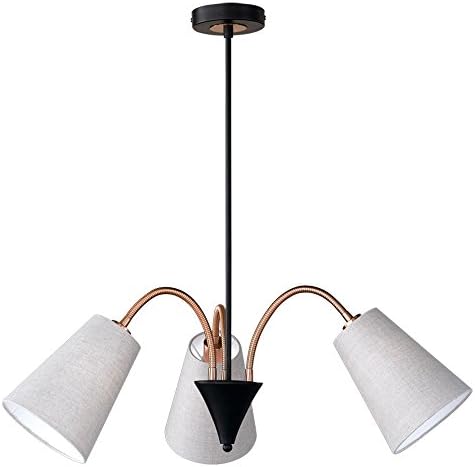 Honsel Pendant lamp, Schwarz/Bronze/Natur