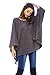 AX Paris Women's Ribbed Batwing Poncho