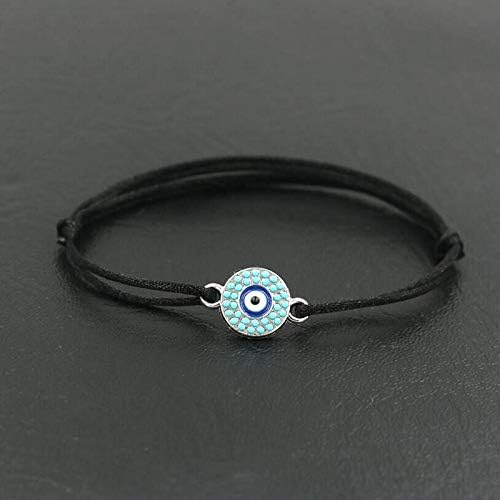 IJEWALRY Women'S Bracelet Bracelets Wristband,Fashion Personal Elegant Lucky Turkish Blue Evil Eye Charm Bracelet Silver Color Thin Red Rope Thread String Men Bracelets For Couples Lovers Gifts