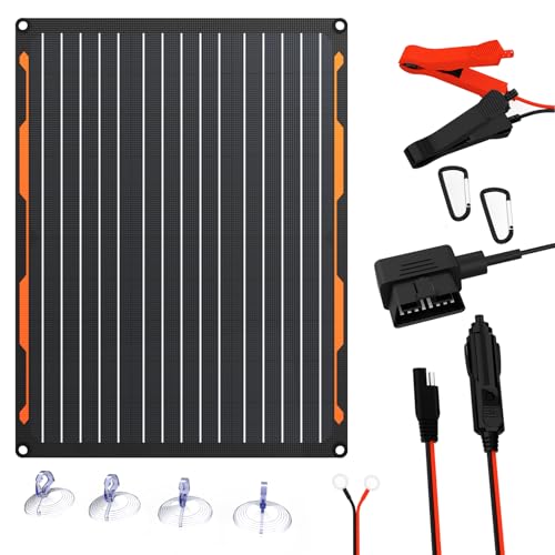 solar vehicle battery charger 12v 20w solar module ip67 waterproof solar panels portable battery charger SAE connection cable, suitable for cars, boats, motocycle